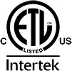 ETL Listed Intertek